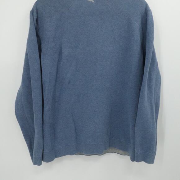 Tommy Bahama Sweater Mens XXL Blue Gray 1/4 Zip Reversable Casual Preppy GOlf - Picture 10 of 12